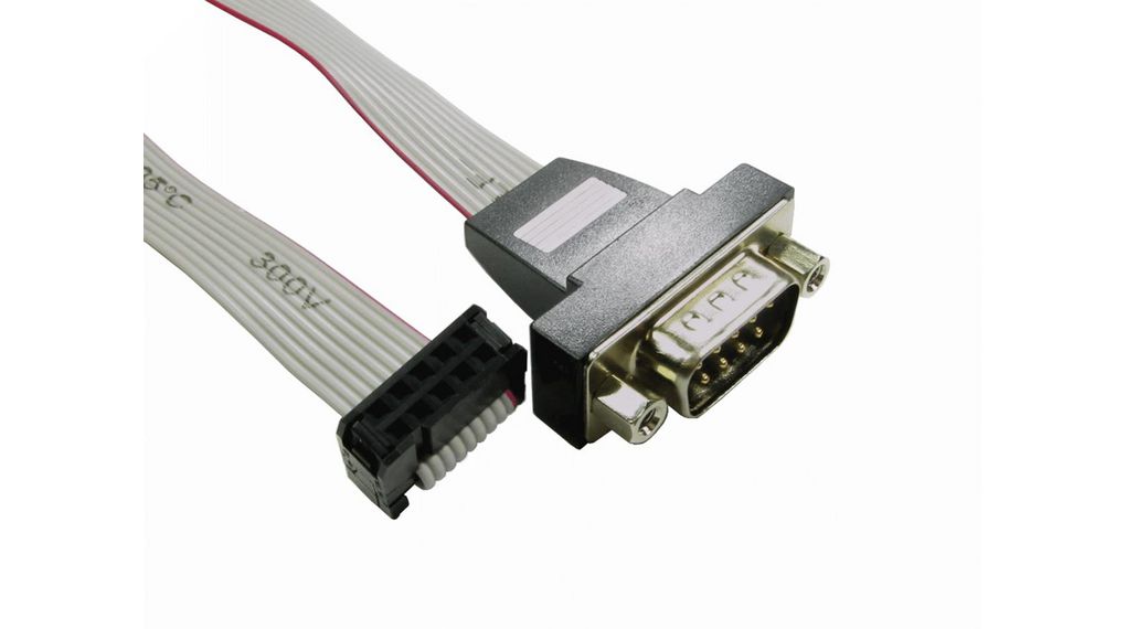 Serial Cable IDC 10-Pin - D-SUB 9-Pin Male 300mm Grey